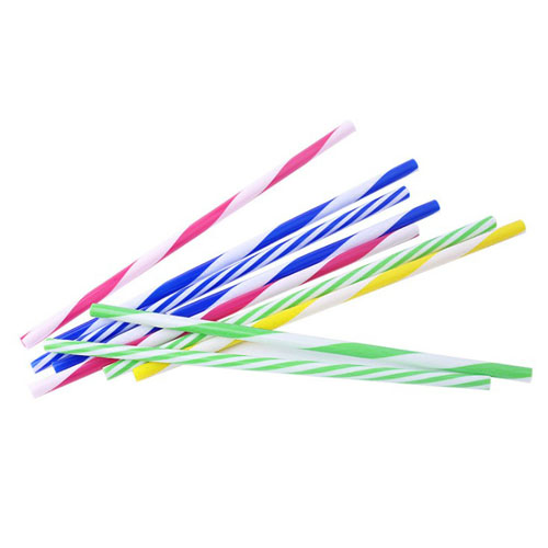 colorful stripe pp plastic Environment-friendly Drinking Straws for kids