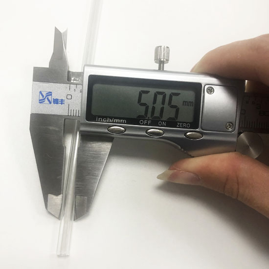5mm transparent polycarbonate tube for glass fiber rod protection