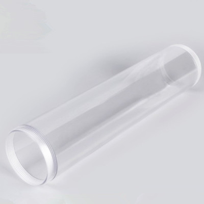 Transparent PC hollow cylinder with external thread